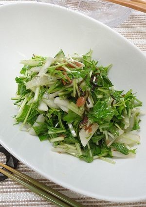 水菜と大根の梅干し和え-レシピのメイン写真