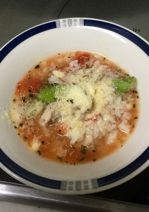 超簡単 ご飯の残りで作るトマトリゾット-レシピのメイン写真
