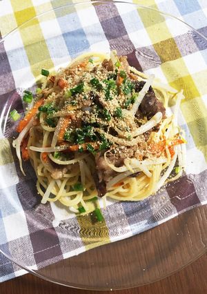 パスタ麺で作る韓国風焼きそば-レシピのメイン写真