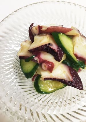 茹でタコとキュウリのワサビ醤油和え-レシピのメイン写真