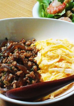 簡単♪そぼろ丼(*^^*)-レシピのメイン写真