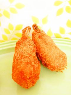 ☺節約レシピ♪ぽっちゃり海老フライ☺-レシピのメイン写真
