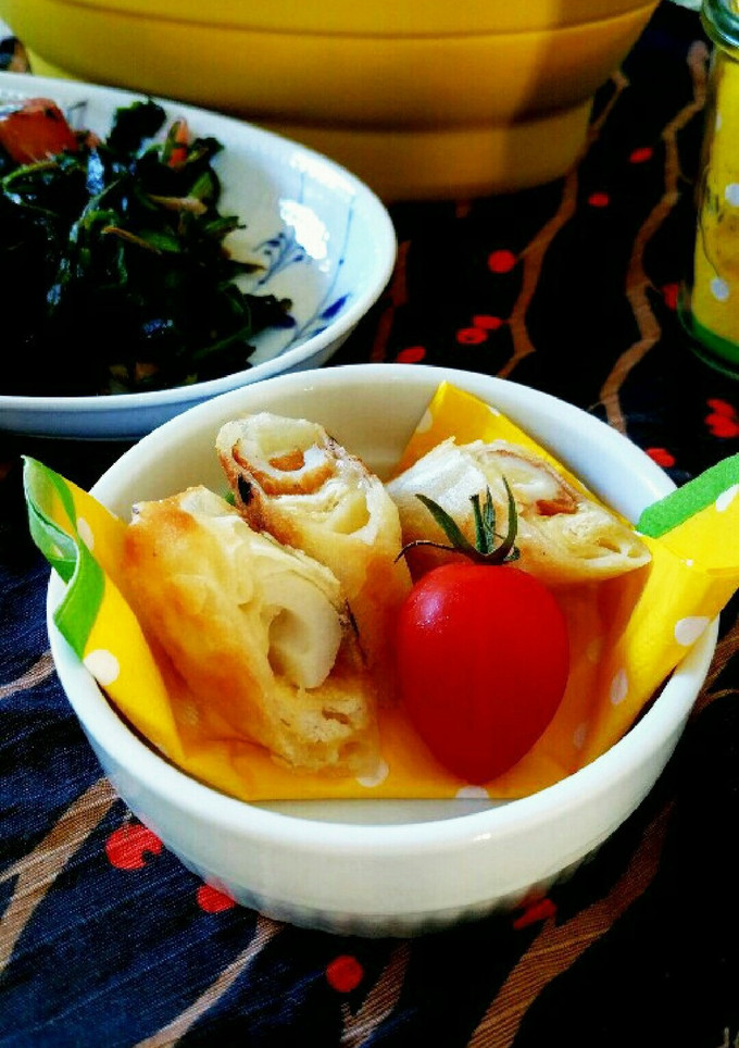 春巻きの皮で！ちくわチーズ巻き☆-レシピのメイン写真