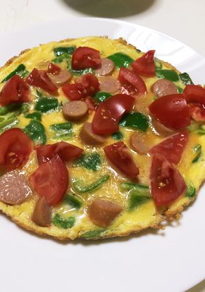 夏野菜オムレツ-レシピのメイン写真