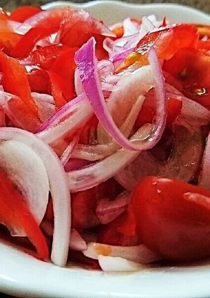レッドオニオンとパプリカとトマトのマリネ-レシピのメイン写真