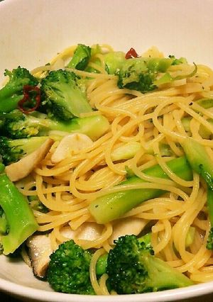 【男の料理】残った野菜でペペロンチーノ-レシピのメイン写真