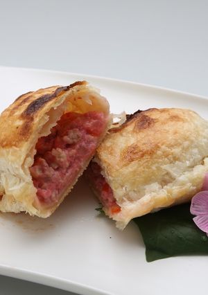恥ずかしがり屋のミートパイピンクカレー風-レシピのメイン写真