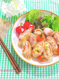 トマトチーズご飯春巻き♡-レシピのメイン写真