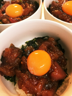 ユッケ風マグロ丼-レシピのメイン写真