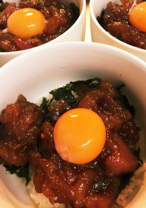 ユッケ風マグロ丼-レシピのメイン写真