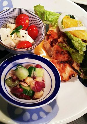 木綿豆腐とミニトマトのサラダ仕立て-レシピのメイン写真