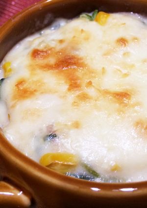豆腐でヘルシー★ほうれん草の和風グラタン-レシピのメイン写真