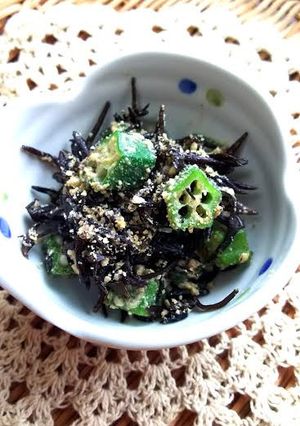 ☆ひじきとオクラの胡麻和え☆隙間お弁当！-レシピのメイン写真