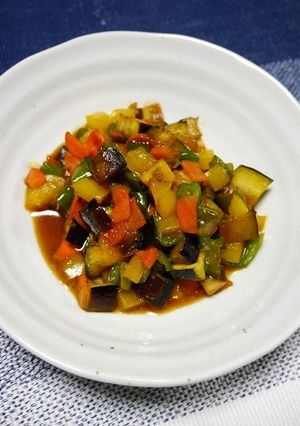 ヘルシー！肉なし野菜いっぱい麻婆茄子-レシピのメイン写真