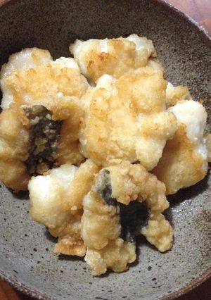 ☆ハモのお手軽天ぷら(焼いてます)-レシピのメイン写真