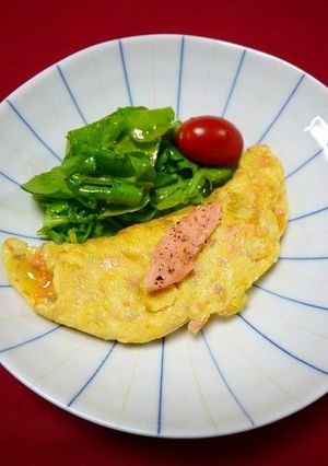 簡単！鮭の卵焼き-レシピのメイン写真