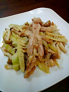 初夏の便り*はっちくと鶏肉の炒めもの-レシピのメイン写真