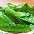 *レンジで鮮やか茹でサヤエンドウ*