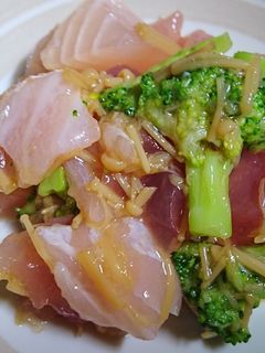マグロとブロッコリーのなめたけ醤油和え-レシピのメイン写真