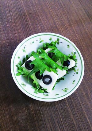 オリーブ＆豆腐の大葉包み♪オイルがけ-レシピのメイン写真
