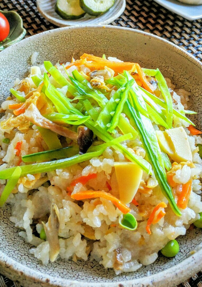 あさりと筍と絹さやの炊き込みご飯-レシピのメイン写真