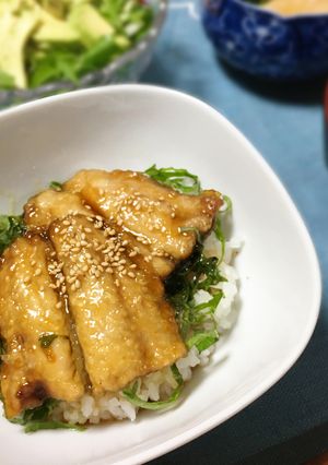 大葉香るさんまの蒲焼丼-レシピのメイン写真