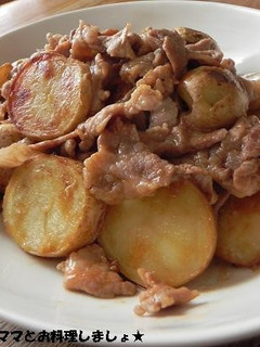 簡単★新じゃがと豚肉のオイスター炒め-レシピのメイン写真