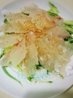 塩麹で作る鯛の昆布締め-レシピのメイン写真