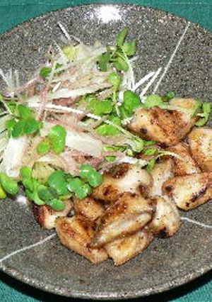 鶏の三角の塩焼き、香味野菜載せ-レシピのメイン写真
