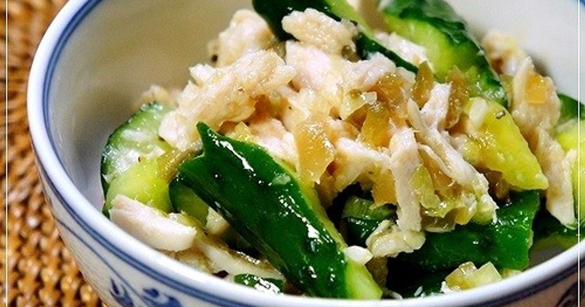 叩ききゅうりとサラダチキンの中華和え by らるむ