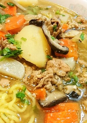 リメイク★絶品★豚汁⇒【豚汁ラーメン】♪-レシピのメイン写真