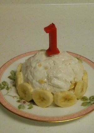 家にある材料で簡単☆一歳の誕生日ケーキ-レシピのメイン写真
