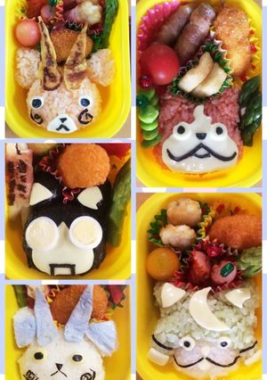 妖怪ウォッチ弁当 妖怪大集合-レシピのメイン写真