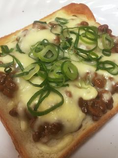 納豆トースト-レシピのメイン写真