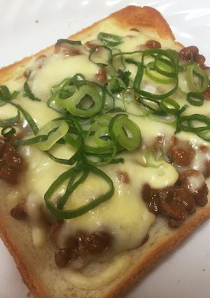 納豆トースト-レシピのメイン写真