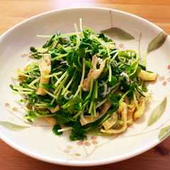 รูปของ 超簡単1品☆豆苗の麺つゆ浸し