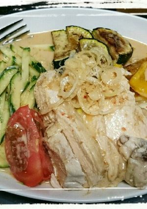 簡単!!☆夏野菜で冷やし胡麻豆乳麺☆-レシピのメイン写真