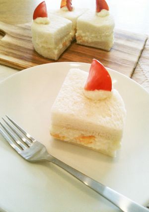 ショートケーキのようなたまごサンド♪-レシピのメイン写真