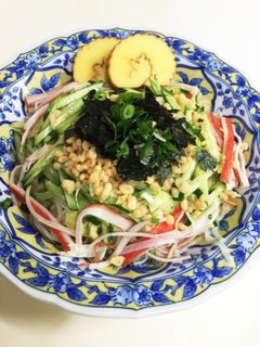 ランチに冷したぬきサラダうどん-レシピのメイン写真