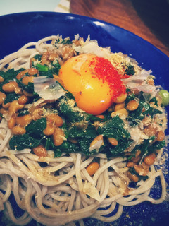 ねばねば納豆とオカノリのぶっかけ蕎麦-レシピのメイン写真
