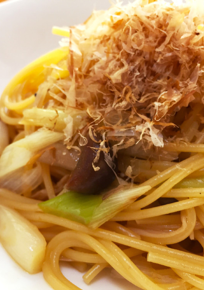 シャキシャキ長ネギとしめじの和風パスタ-レシピのメイン写真