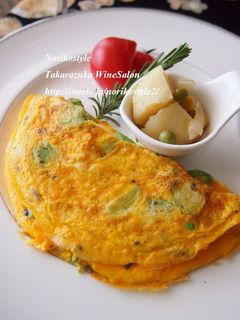 おひとりブランチ♡半折アボカドオムレツ-レシピのメイン写真