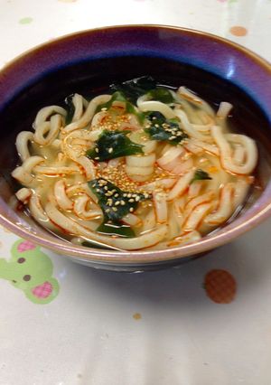 レンジで簡単！ピリ辛うどん☆-レシピのメイン写真