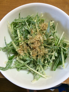 【減塩】水菜のにんにくマヨサラダ-レシピのメイン写真