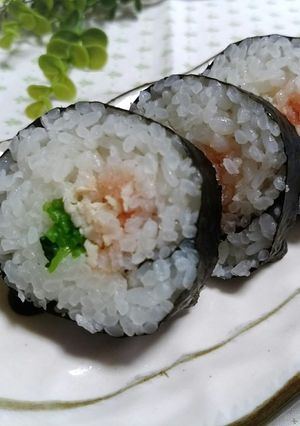 たらこと三つ葉のお手軽チキンの太巻き-レシピのメイン写真
