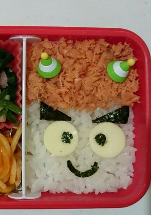キャラ弁 男の子 節分鬼-レシピのメイン写真