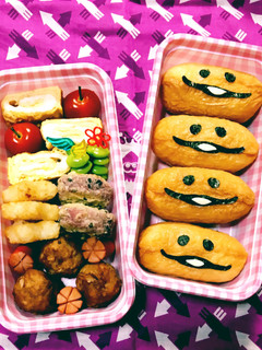 キャラ弁*簡単★いなりなめこ♡-レシピのメイン写真