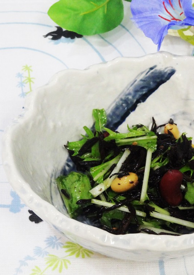 さっぱり＊ひじきと豆のサラダ-レシピのメイン写真