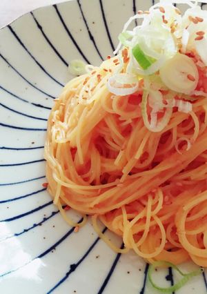 明太子釜玉パスタ-レシピのメイン写真