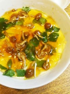 どんぶりで簡単!あんかけ茶碗蒸し♪-レシピのメイン写真